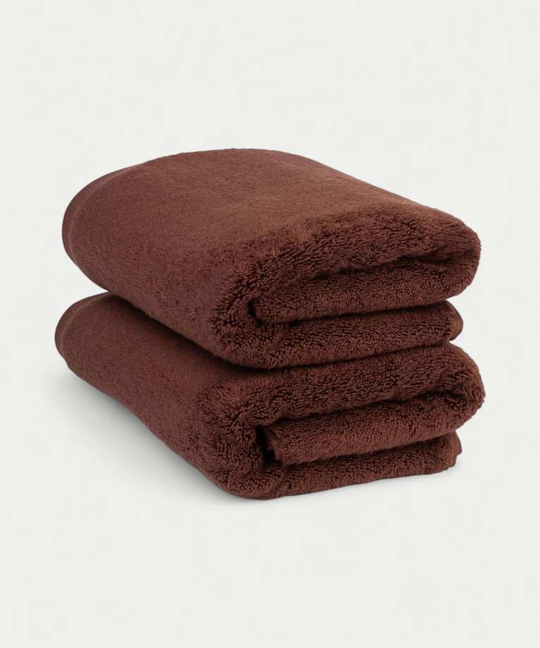 Handtuch Zero-Twist Baumwolle 50x100 cm (2 Stk.) | Chestnut