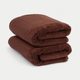 Handtuch Zero-Twist Baumwolle 50x100 cm (2 Stk.) | Chestnut