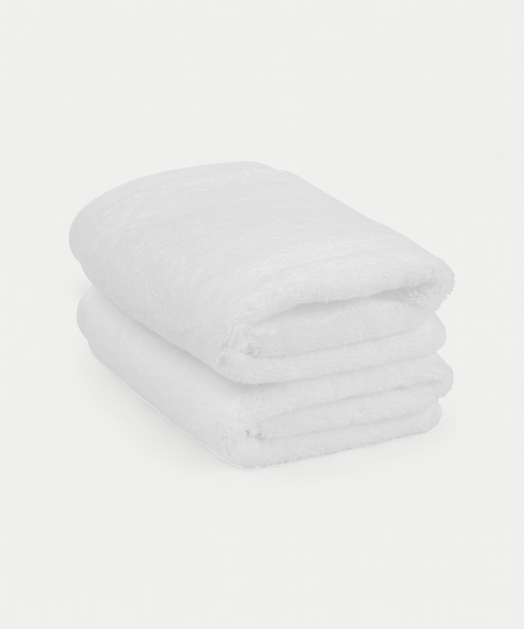Gästehandtuch Zero-Twist-Baumwolle 40x60 cm (2 Stk.) | Weiß