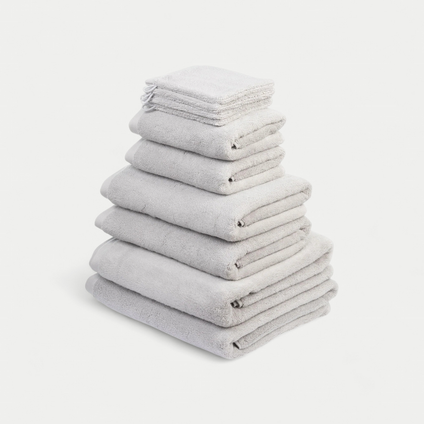 Handtuchset Spa Komplett (10-tlg.) | Silbergrau