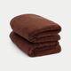 Gästehandtuch Zero-Twist-Baumwolle 40x60 cm (2 Stk.) | Chestnut