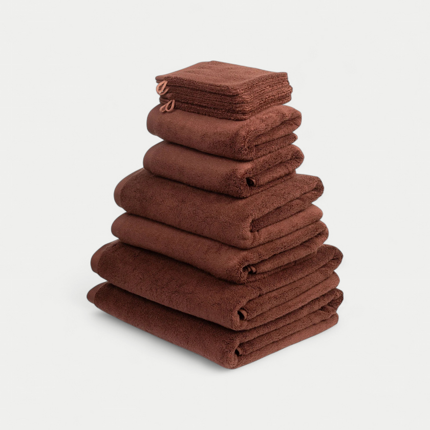 Handtuchset Spa Komplett (10-tlg.) | Chestnut