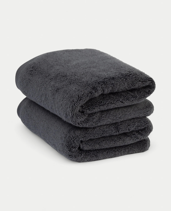 Zero-Twist Baumwollhandtuch 50x100 cm (2 Stk.) | Anthrazit
