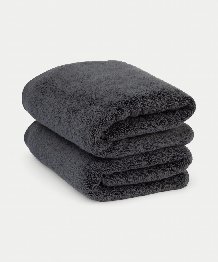 Zero-Twist Baumwollhandtuch 50x100 cm (2 Stk.) | Anthrazit