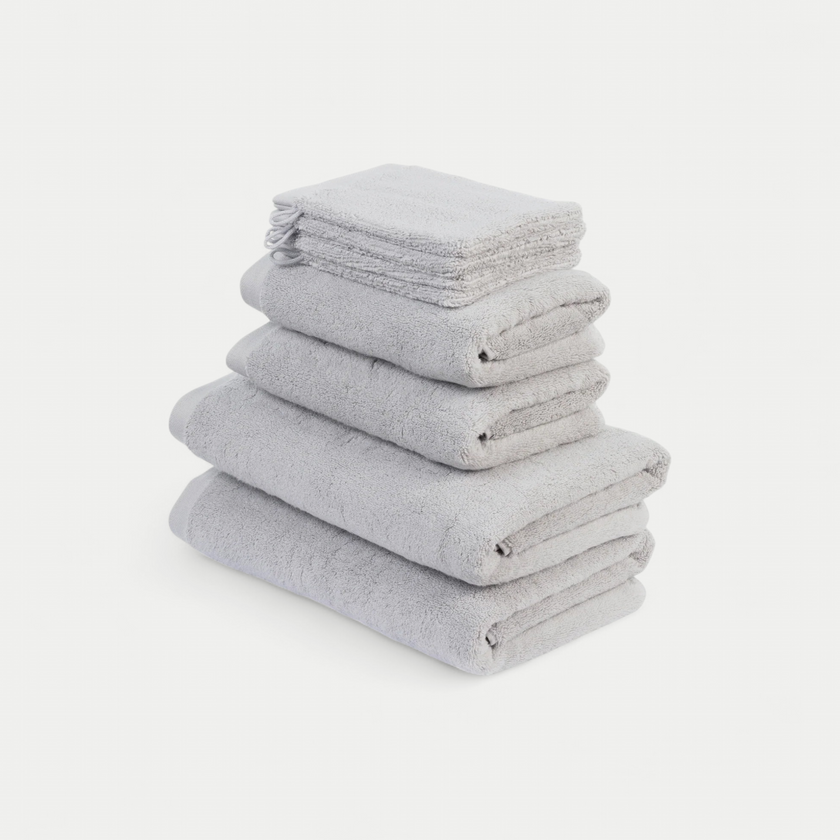 Handtuchset Deluxe (8-tlg.) | Silbergrau